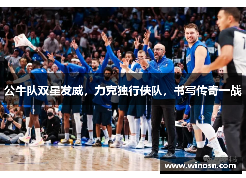 公牛队双星发威，力克独行侠队，书写传奇一战